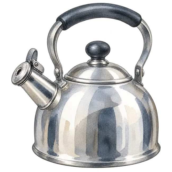Watercolor Stainless Steel Tea Kettle
