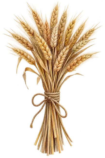Watercolor Wheat Sheaf Illustration