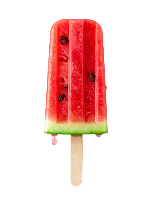 Watermelon Ice Pop on Stick