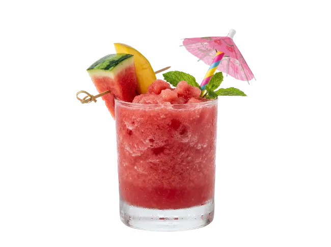 Watermelon Smoothie Cocktail Glass