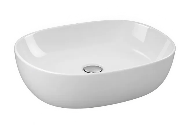 White Ceramic Bathroom Sink Basin