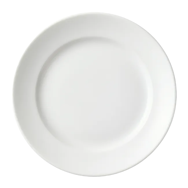 White Ceramic Dinner Plate