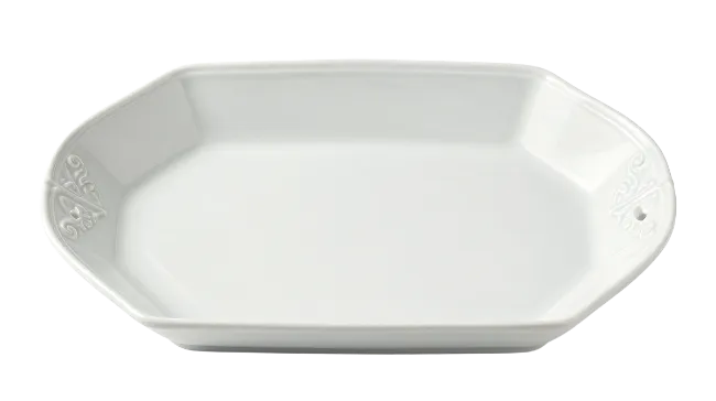 White Ceramic Octagonal Serving Dish