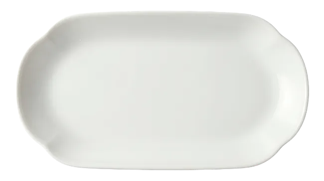 White Ceramic Oval Serving Platter