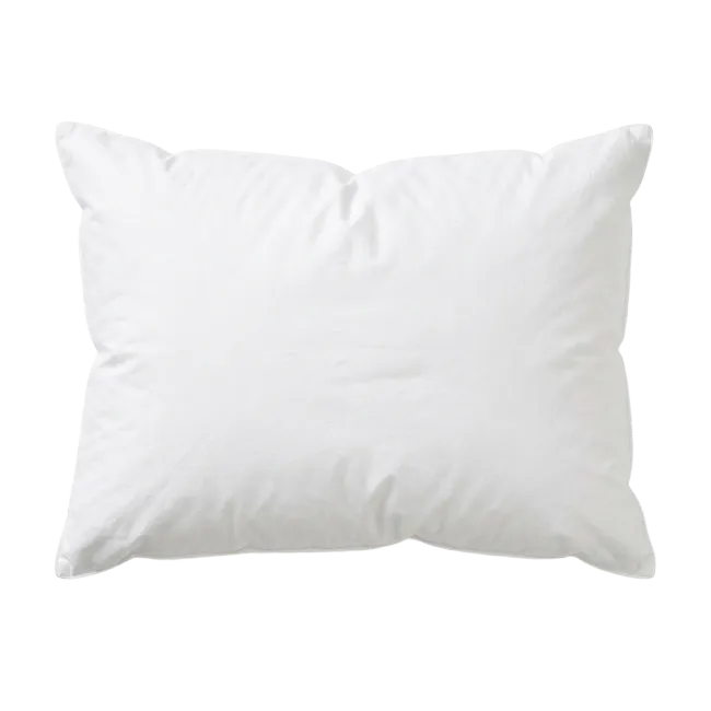White fluffy sleeping pillow isolated