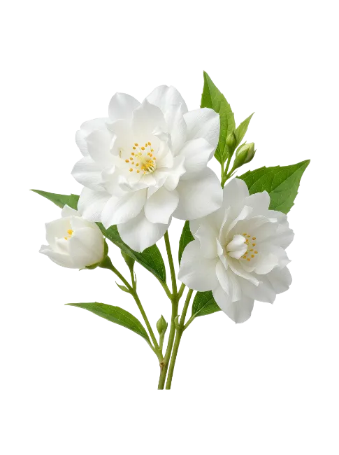 White Jasmine Flowers Branch