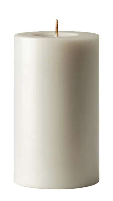 White Pillar Candle