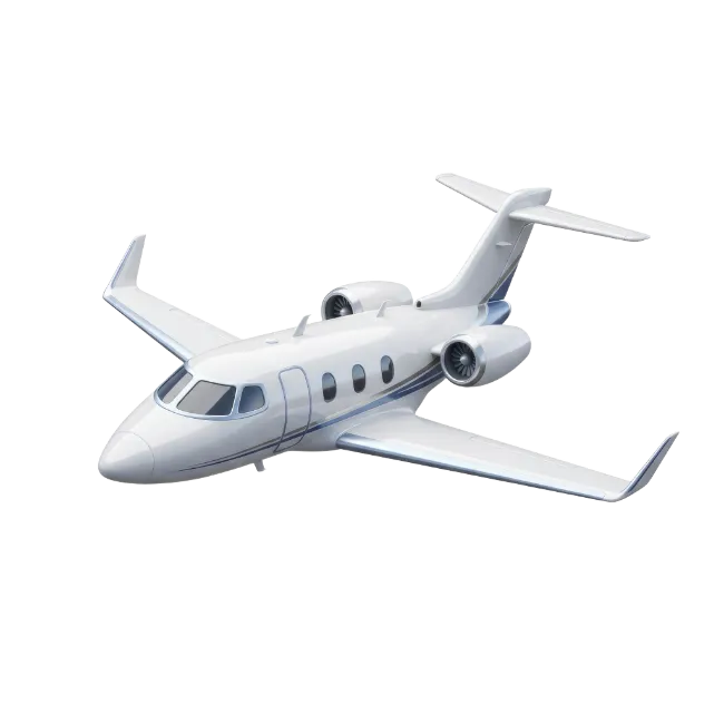 White Private Jet Airplane