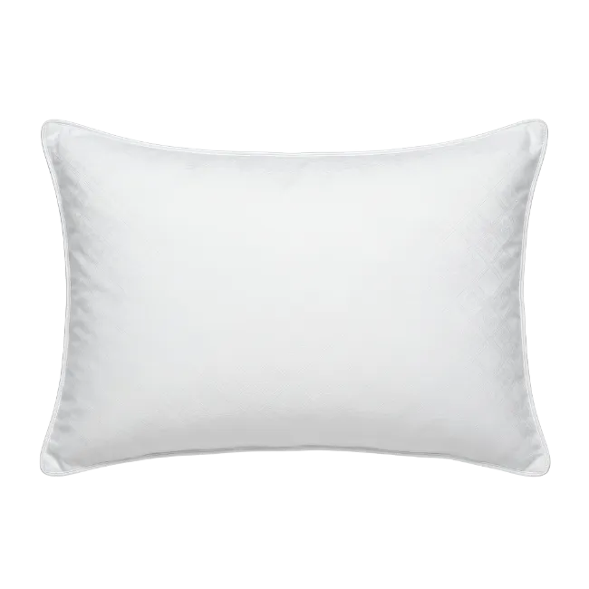 White Sleeping Pillow on Black Background
