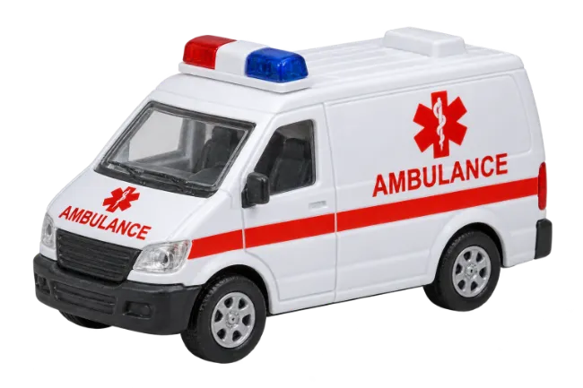White Toy Ambulance Vehicle