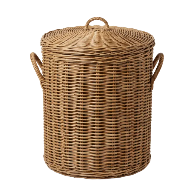 Wicker Laundry Hamper with Lid