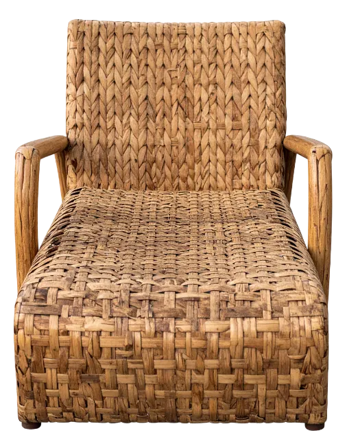 Wicker Rattan Lounge Chair