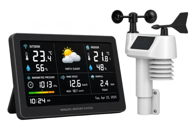 Wireless Weather Station with Display and Sensor