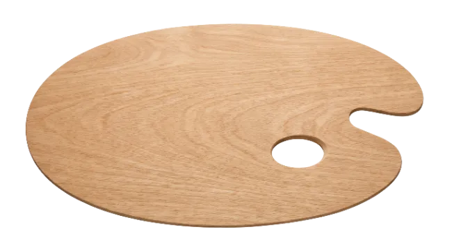 Wooden Artist Paint Palette