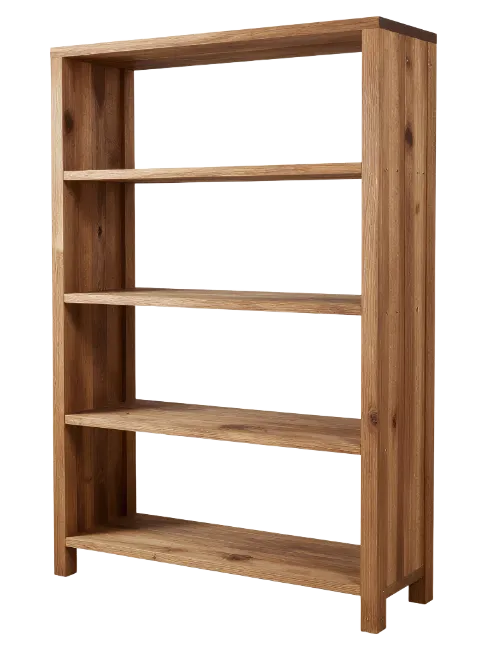 Wooden Bookcase Shelving Unit