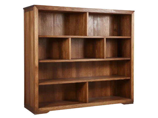 Wooden Bookcase Shelving Unit