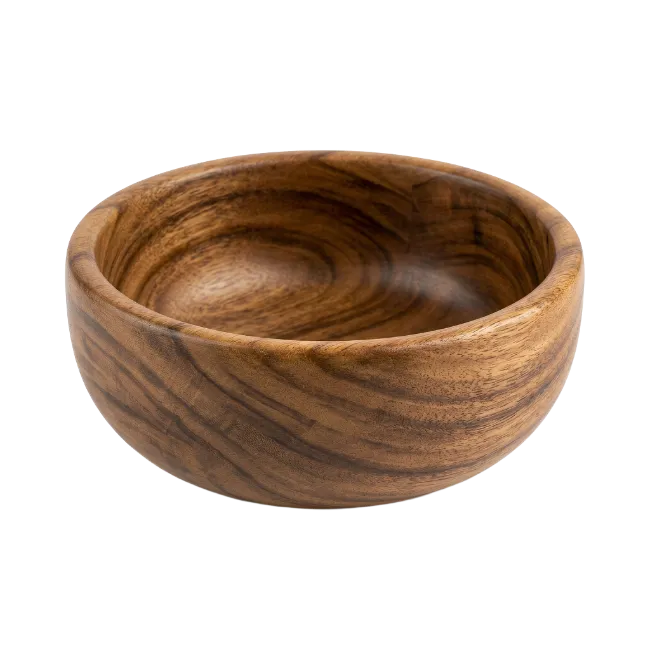 Wooden Bowl Stock Image
