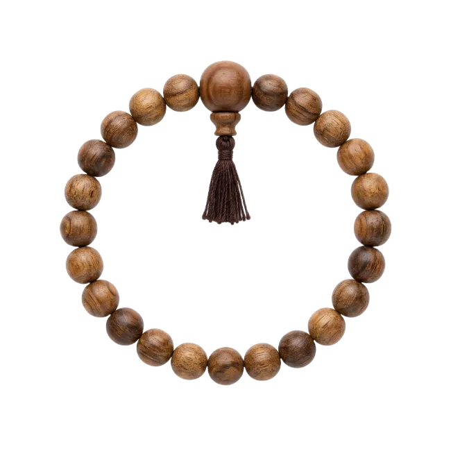 Wooden Buddhist Prayer Beads Bracelet