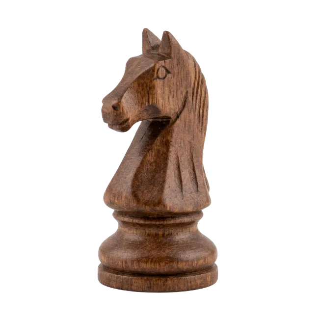 Wooden Chess Knight Piece