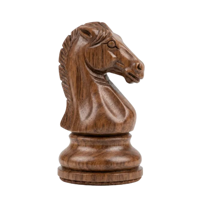 Wooden Chess Knight Piece