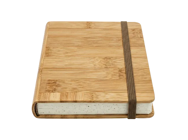 Wooden Cover Notebook with Elastic Band