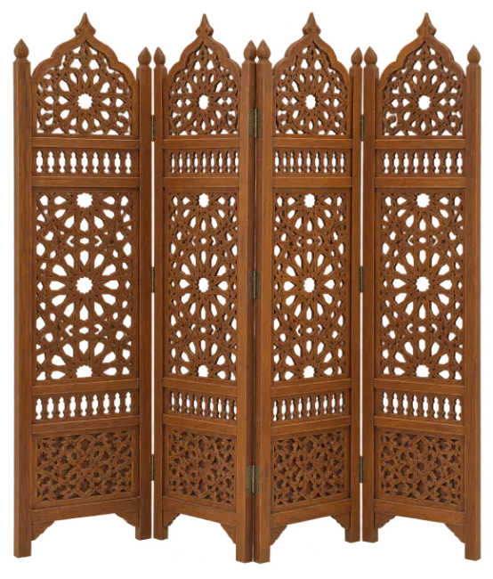 Wooden Folding Room Divider Screen