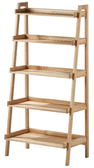 Wooden Ladder Bookshelf