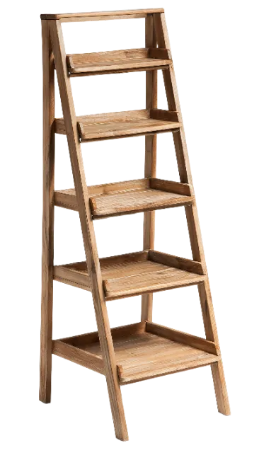 Wooden Ladder Shelf