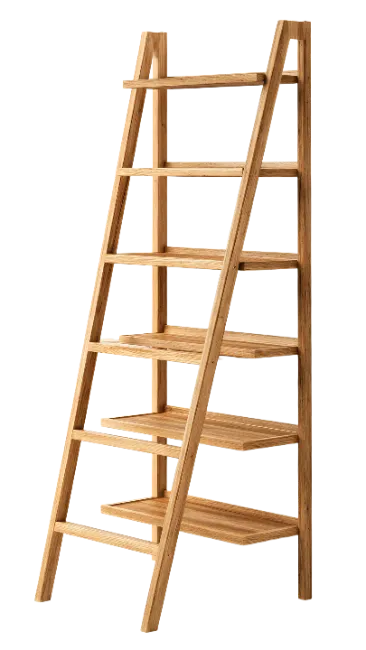 Wooden Ladder Shelf