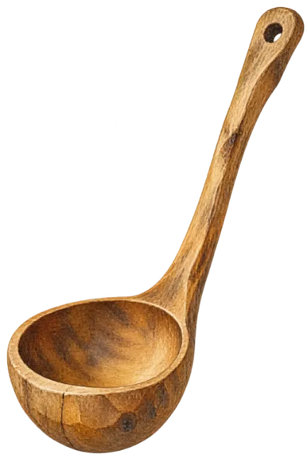 Wooden Ladle Illustration