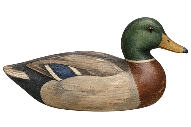 Wooden Mallard Duck Decoy