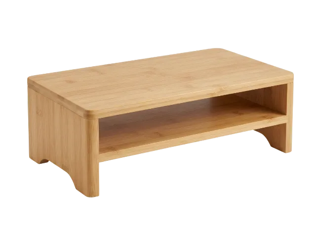 Wooden Monitor Stand Shelf