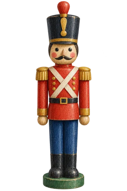 Wooden Nutcracker Soldier Figure