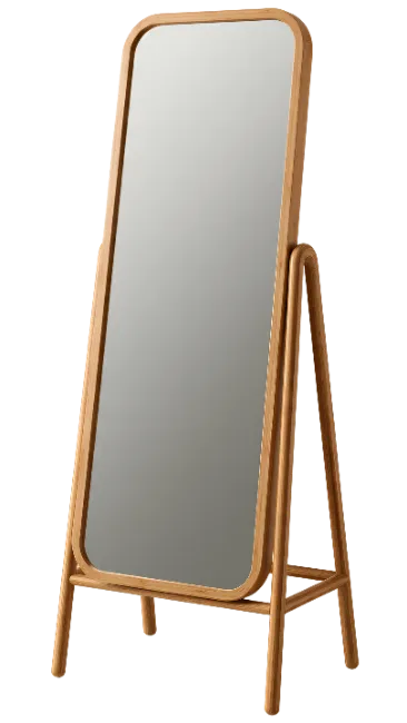 Wooden Standing Floor Mirror