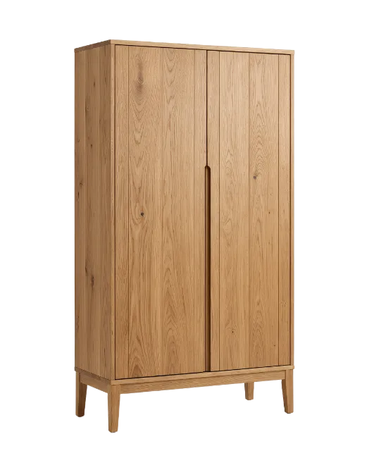 Wooden Wardrobe with Two Doors