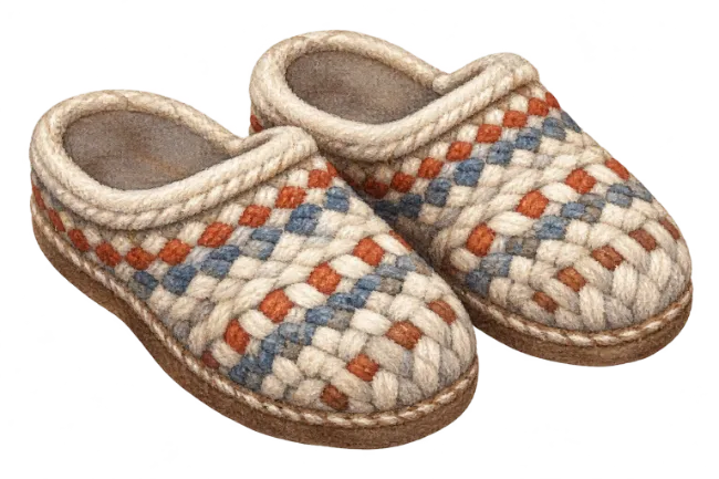 Woven Wool Slippers