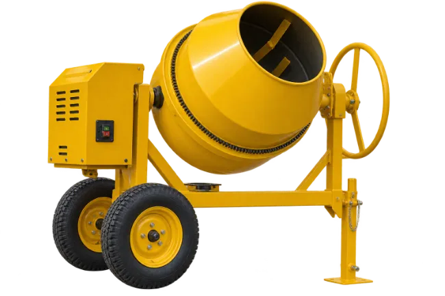 Yellow Cement Mixer Construction Equipment