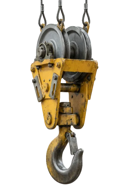 Yellow Crane Hook Block Assembly