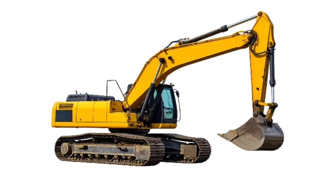 Yellow Crawler Excavator Heavy Construction Machine