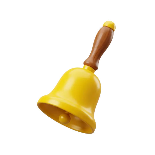 Yellow Hand Bell