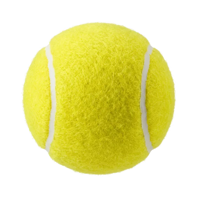 Yellow Tennis Ball on Isolated Background