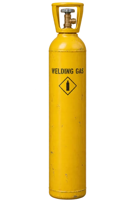 Yellow Welding Gas Cylinder